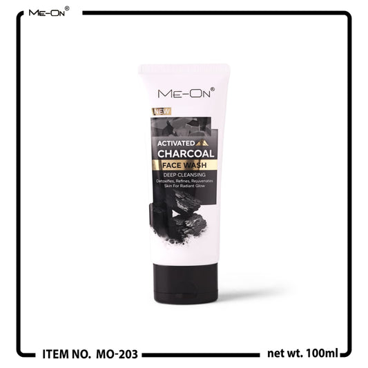 ME-ON Activated Charcoal Deep Cleansing Face Wash – Detox & Purify Skin