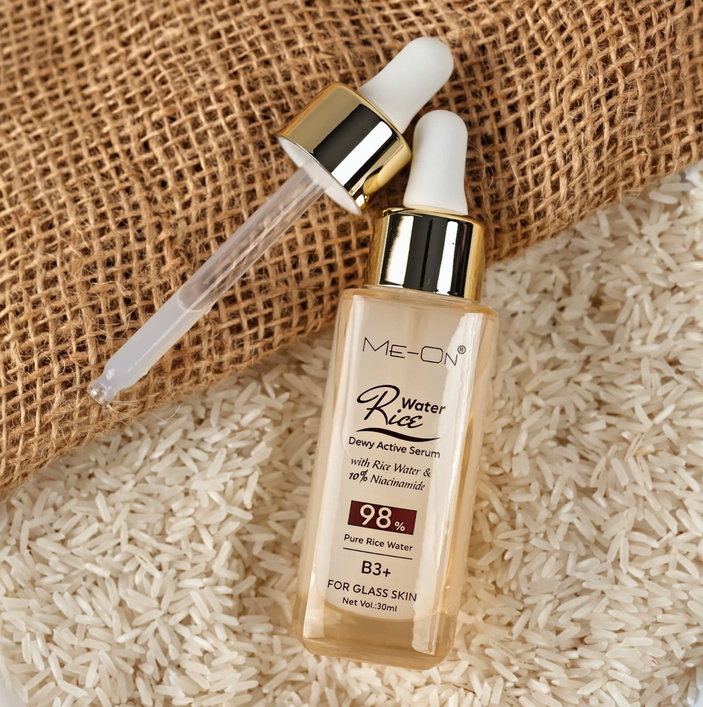 Rice Water Dewy Active Serum with 10% Niacinamide – Glass Skin Formula (30ml)