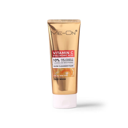 ME-ON Vitamin C Hyaluronic Acid Glow Cleanser Foam – 10% Pure Vitamin C Face Wash
