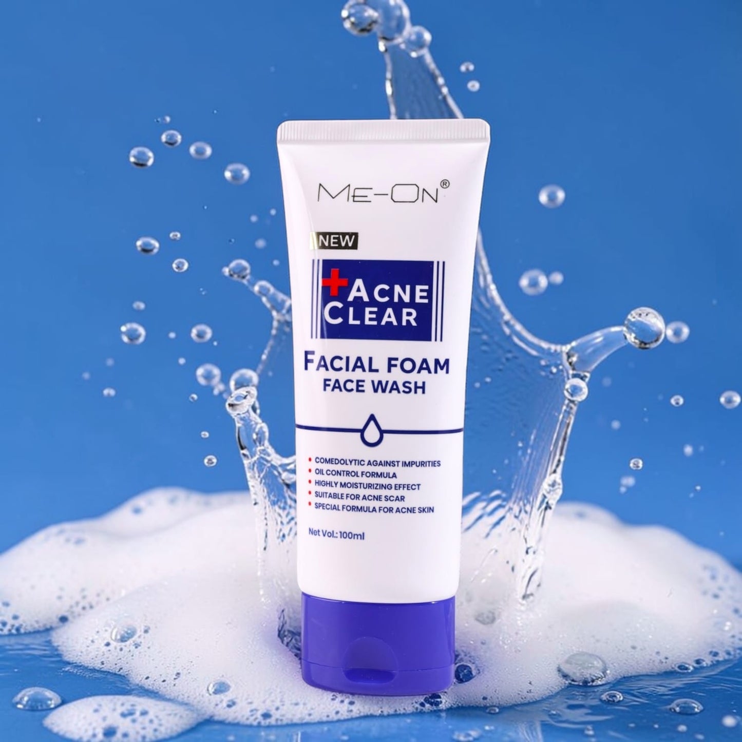 ME-ON Acne Clear Facial Foam Face Wash – Oil Control & Acne Care (100ml)