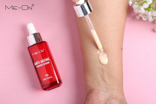 ME-ON Anti-Ageing Power Serum with 1% Retinol – Minimizes Wrinkles, Tightens Pores, Softens Skin (30ml)