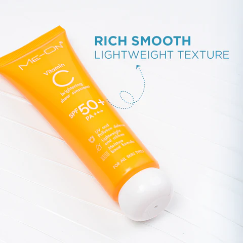 ME-ON Vitamin C Brightening Sheer Sunscreen SPF 50+ PA+++ – Lightweight Daily UV Protection