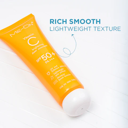 ME-ON Vitamin C Brightening Sheer Sunscreen SPF 50+ PA+++ – Lightweight Daily UV Protection
